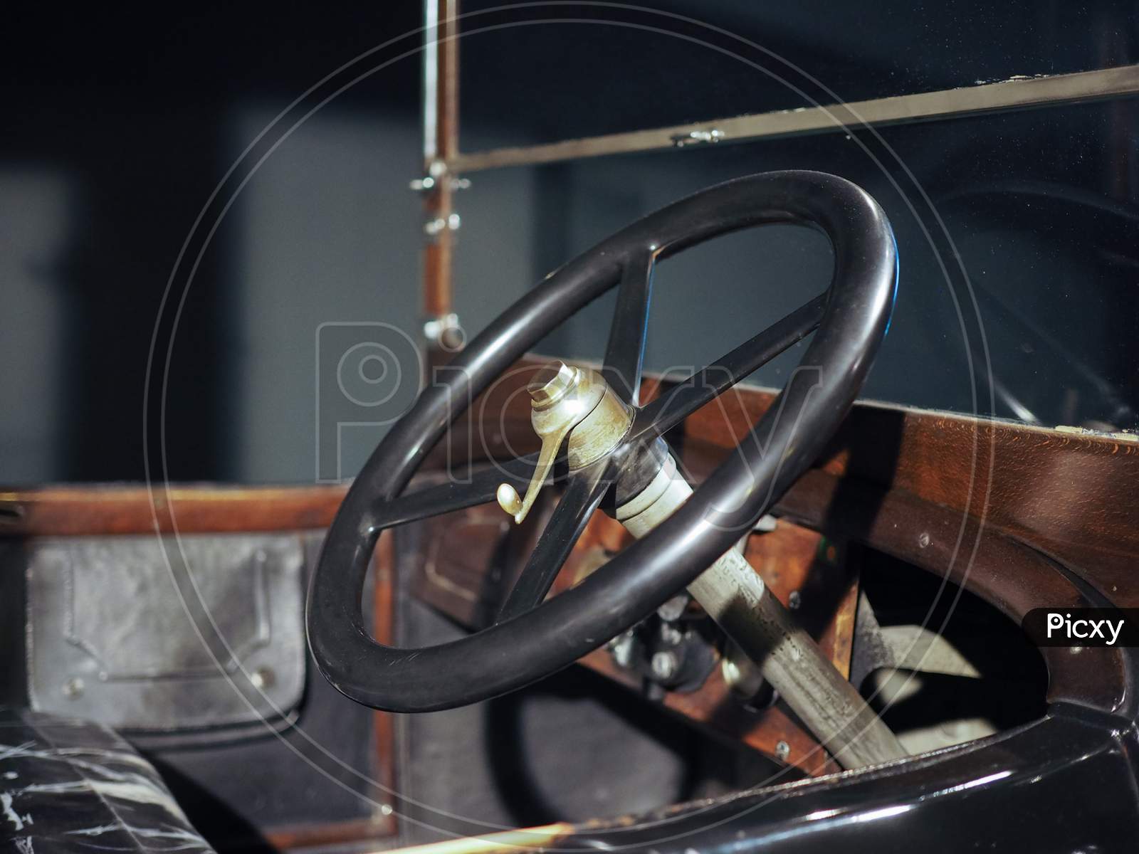 Image of Turin, Italy - Circa January 2017: Vintage Car At Museo