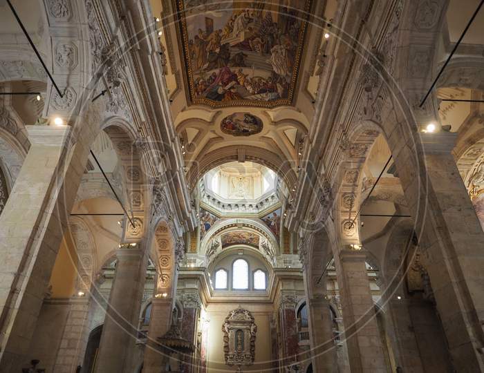 Cagliari, Italy - Circa September 2017: Interior Of Santa Maria (Meaning Saint Mary) Cathedral Church In Castello Quarter