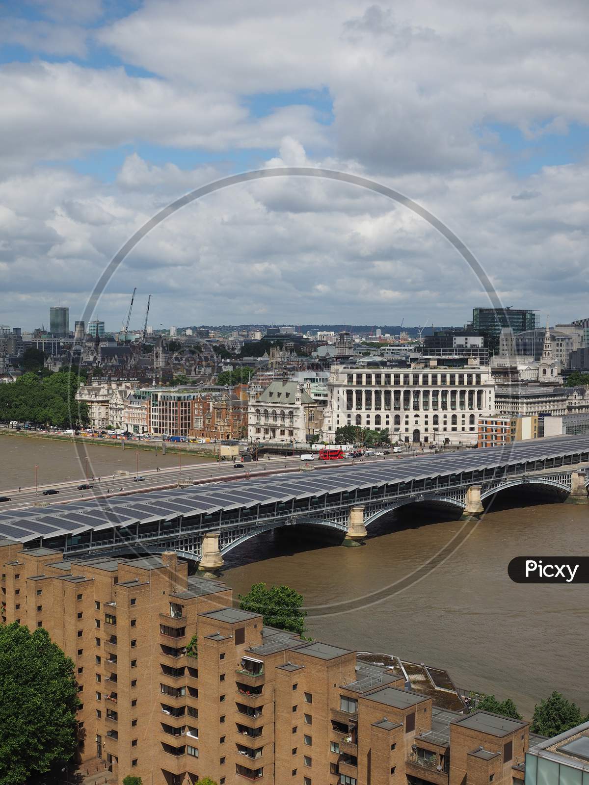 London, Uk - Circa June 2017: Panoramic View Of River Thames