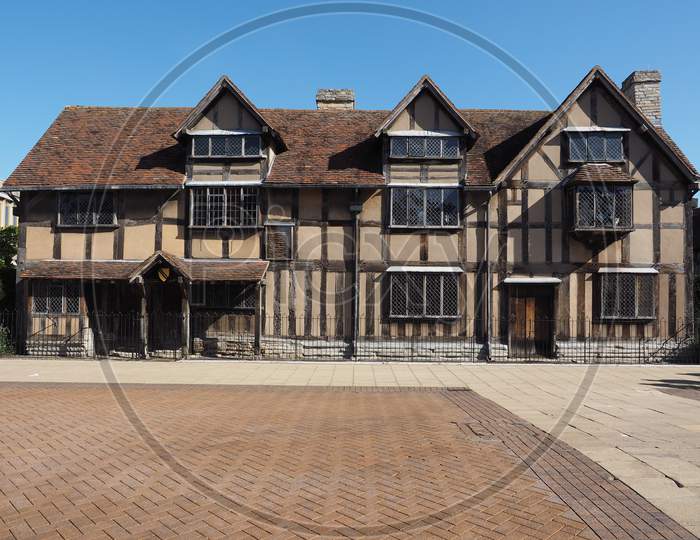 Stratford Upon Avon, Uk - September 26, 2015: William Shakespeare Birthplace
