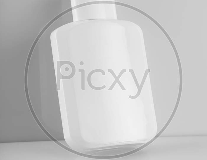 Blank White Perfume / Cream Bottle For Mockups