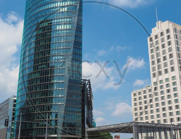 Berlin, Germany - Circa June 2019: Skyscrapers In Potsdamer Platz
