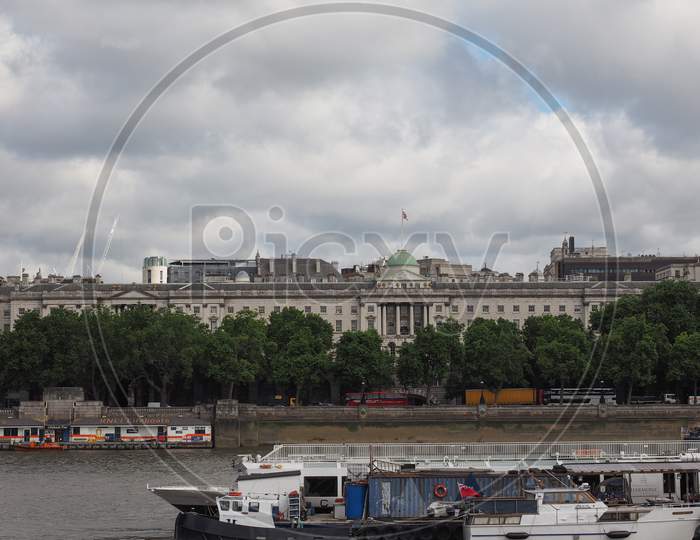 London, Uk - Circa June 2017: Panoramic View Of River Thames
