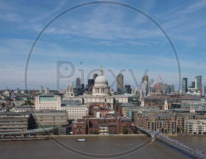 London, Uk - Circa September 2019: View Of The City Of London Skyline