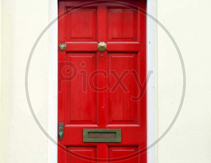 Red British Door