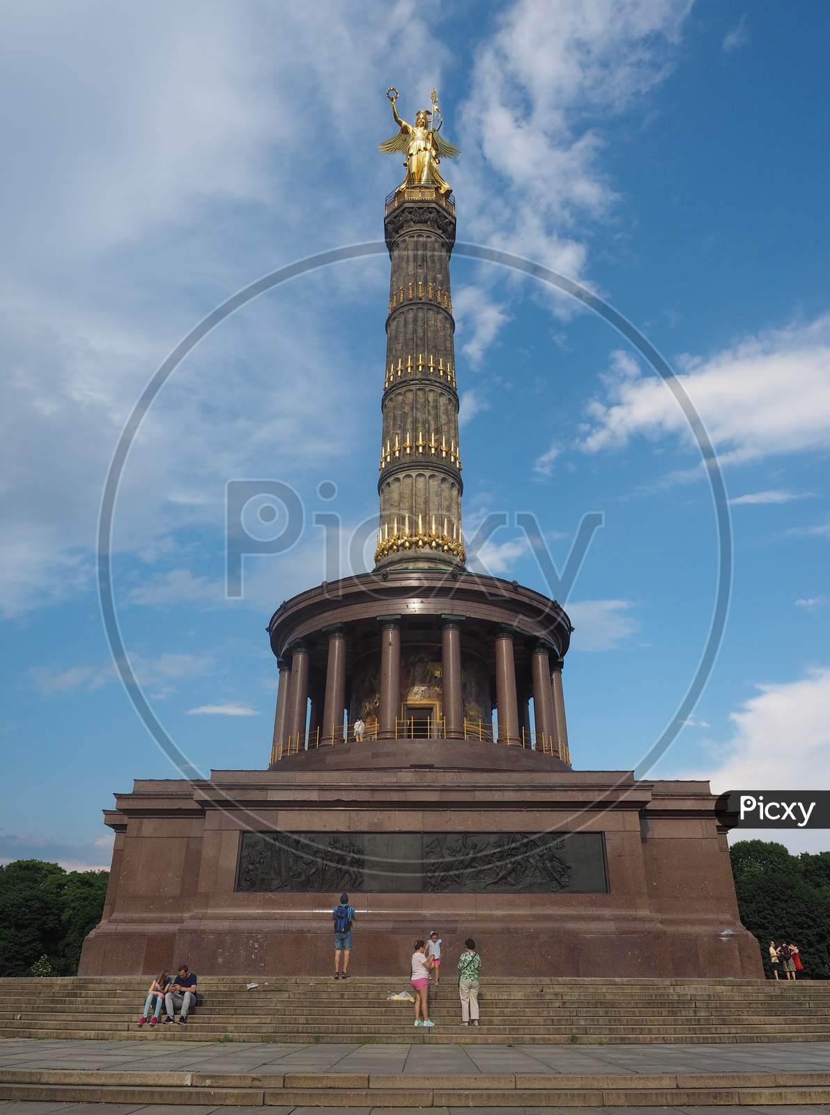 Berlin, Germany - Circa June 2016: Angel Statue Aka Siegessaeule (Meaning Victory Column) In Tiergarten Park