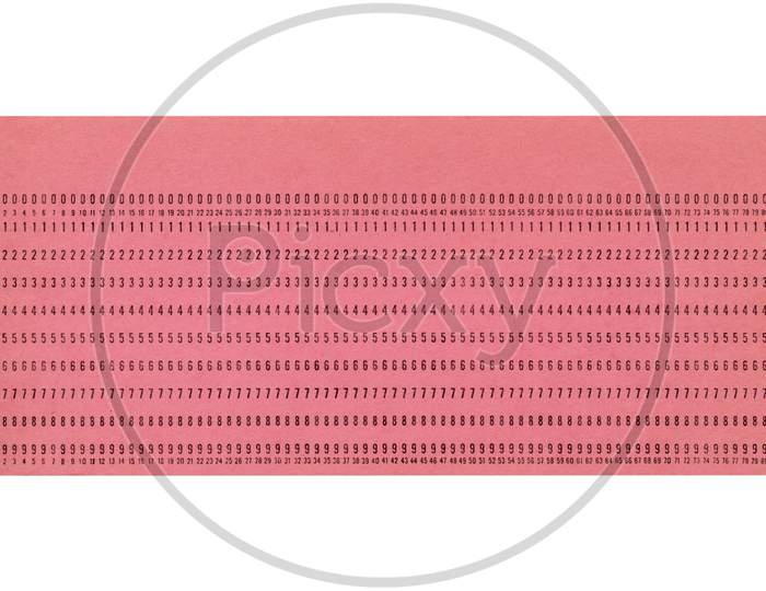 Punched Card Isolated