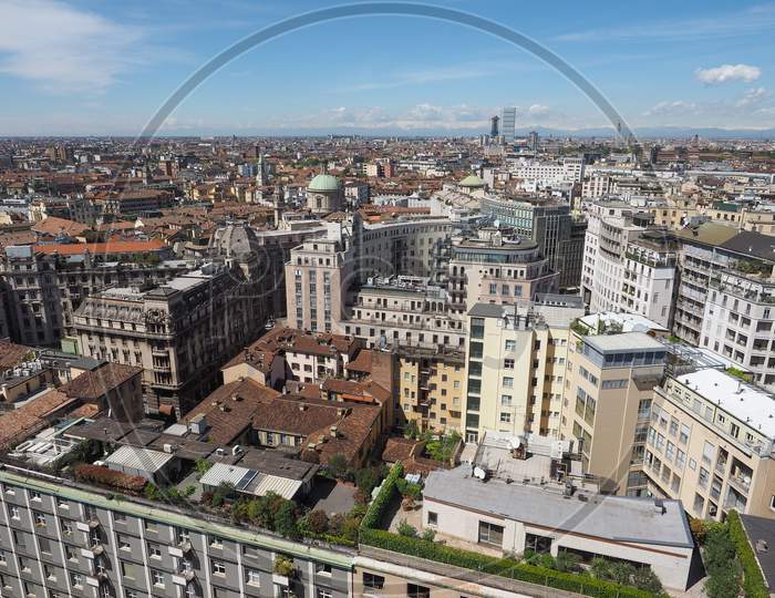 Aerial View Of Milan, Italy