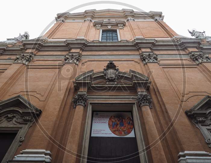 Bologna, Italy - Circa September 2017: Cathedral Church Of San Pietro
