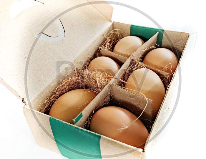 Farm Fresh Eggs In Container