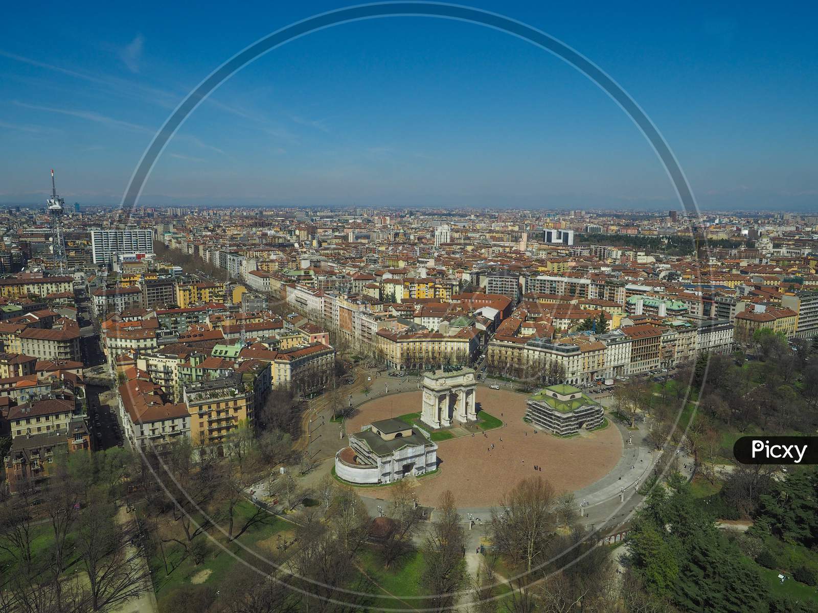 Milan Aerial View