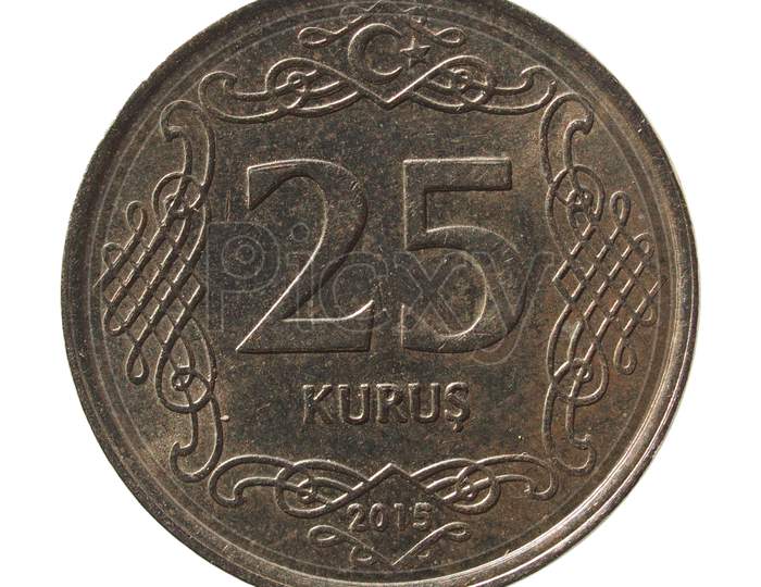 25 Kurus Turkish Coin