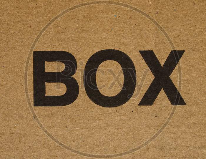 Box Label On Cardboard