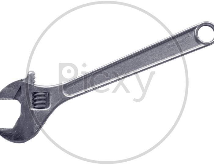 Wrench Spanner Isolated Over White