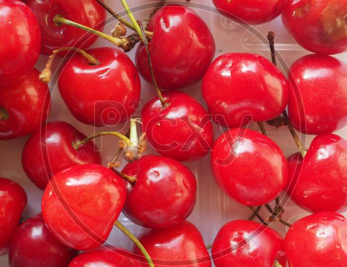 Cherry Fruit Food Background
