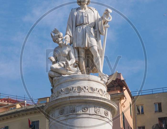 Columbus Monument In Genoa