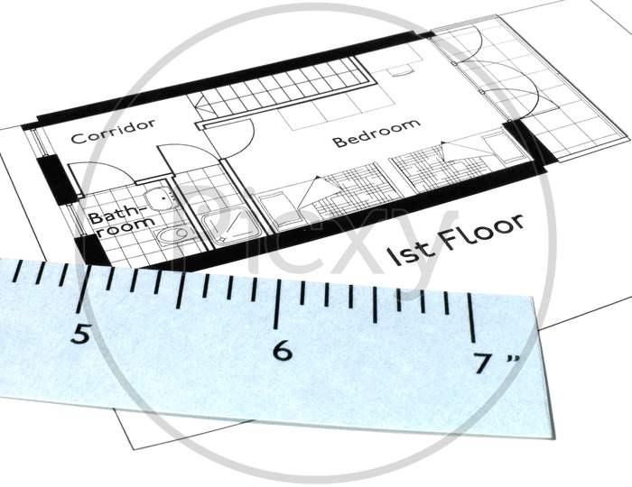 Technical Drawing And Ruler