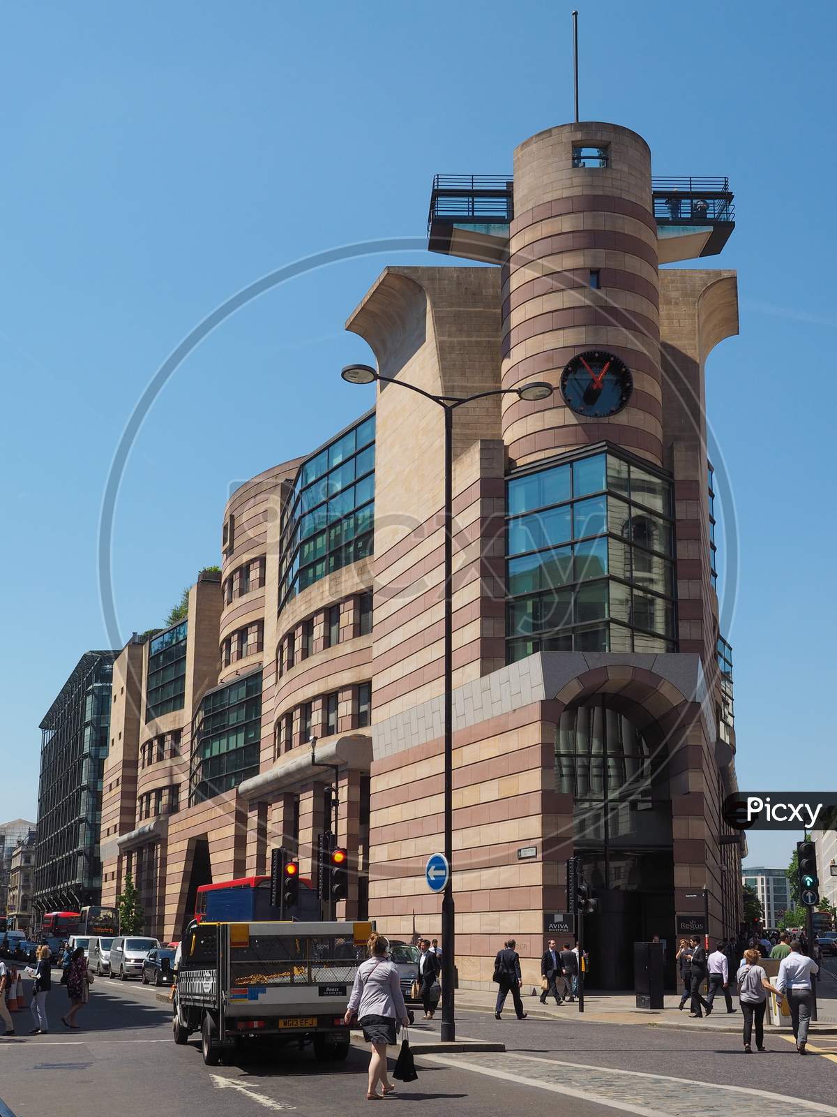 London, Uk - June 11, 2015: No 1 Poultry Is An Office And Retail Building Designed By James Stirling In The City