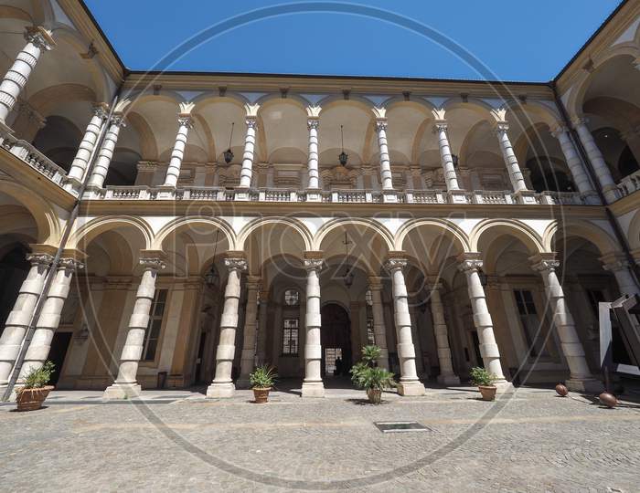 Turin, Italy - Circa May 2016: The Universita Di Torino Meaning Turin University
