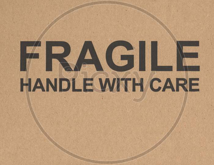 Fragile Handle With Care Label Tag