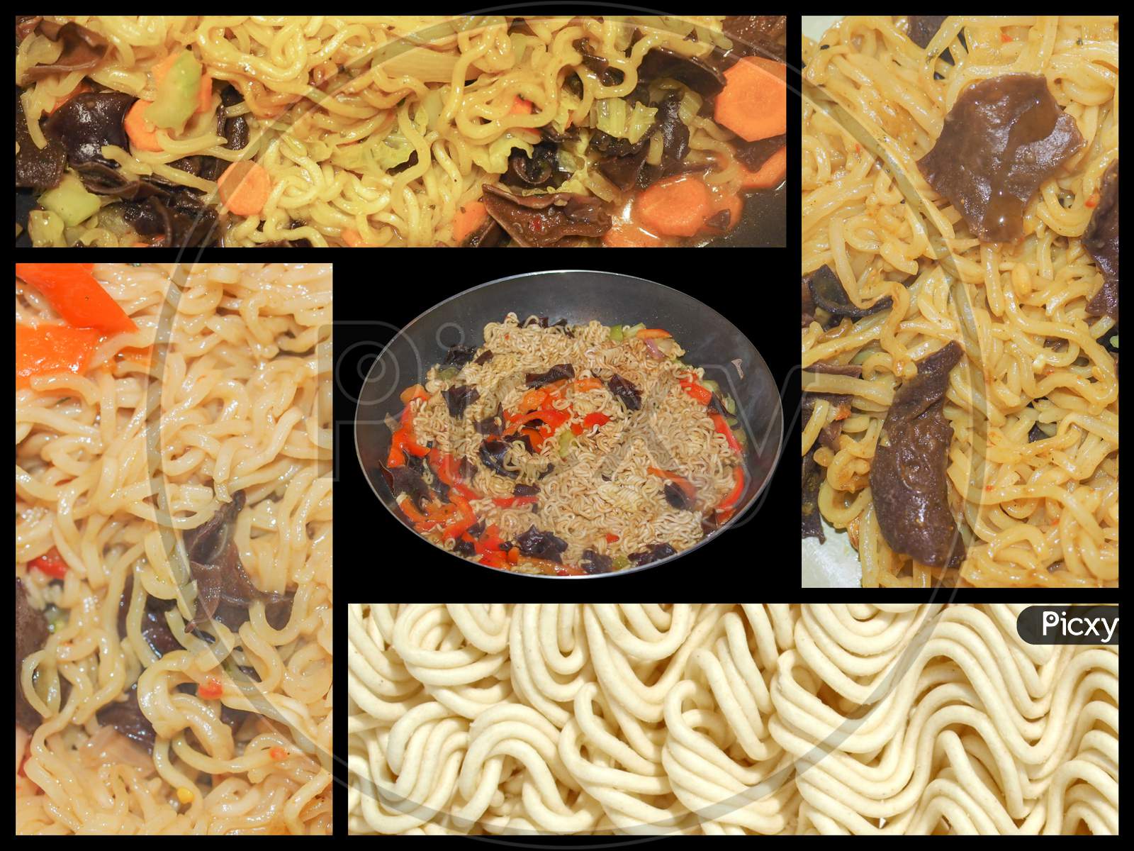 Noodle Collage
