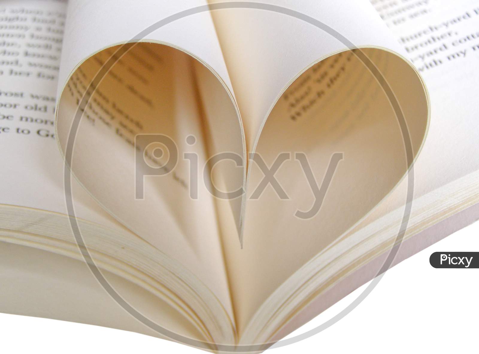 Love Heart Book Page