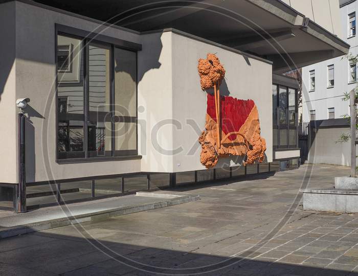 Turin, Italy - February 25, 2015: The Gam Galleria Arte Moderna E Contemporanea Meaning Gallery Of Modern And Contemporary Art Is The Oldest And Largest Art Gallery In Turin