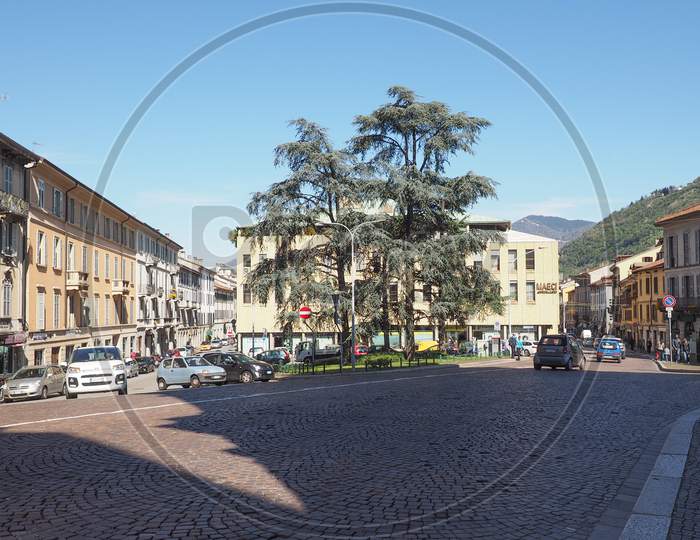 Como, Italy - Circa April 2017: View Of The City Centre