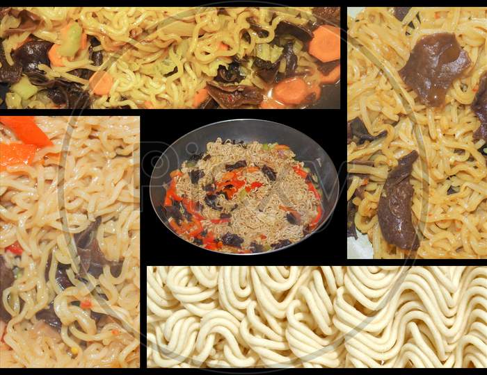 Noodle Collage
