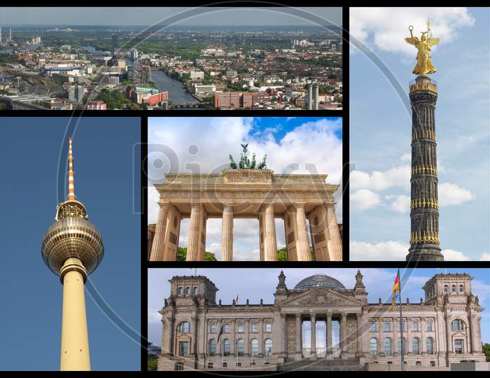 Berlin Landmarks Collage
