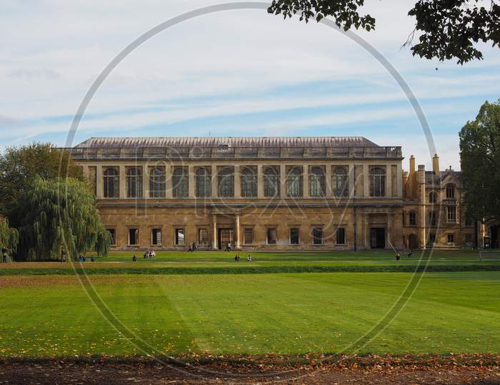 Cambridge, Uk - Circa October 2018: The Wren Library At Trinity College