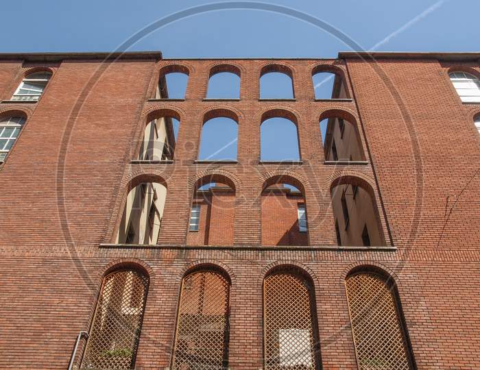 Milan, Italy - April 10, 2014: The Angelicum Convent In Milan Designed By Architect Giovanni Muzio In 1939 Is A Masterpiece Of Modern Architecture