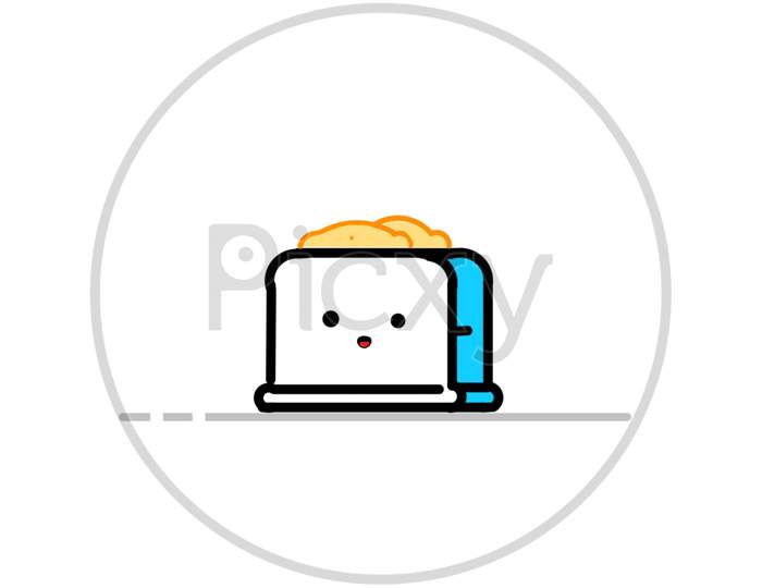 Toaster with face