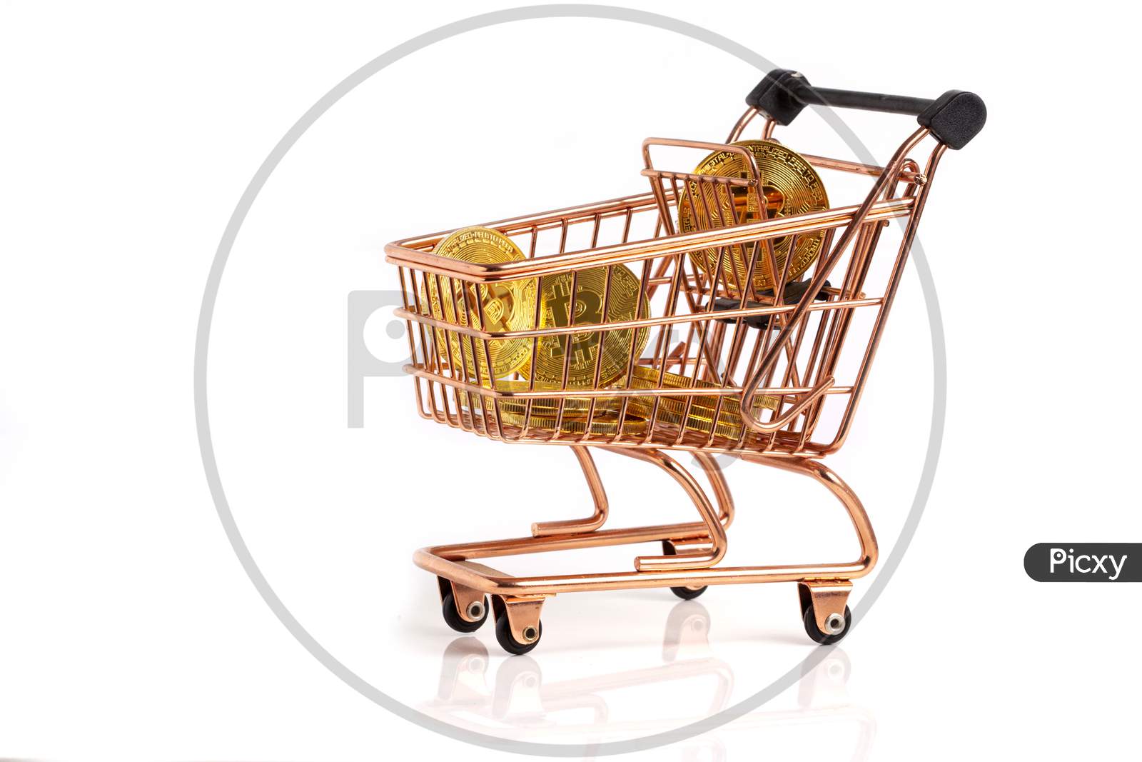 Cryptocurrency Shopping Cart Basket