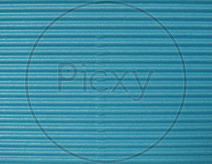 Blue Corrugated Cardboard