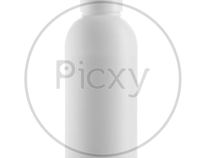 Plastic Blank White Bottle For Mockups