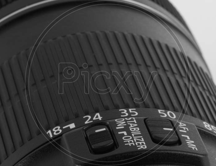 Closeup Of A Digital Camera Lens