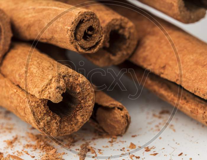 Cinnamon Sticks Stock Photo