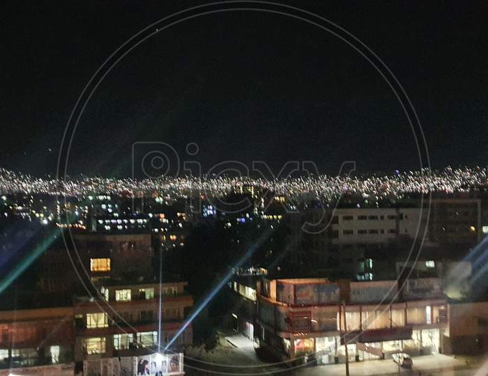 Afghanistan kabul city night