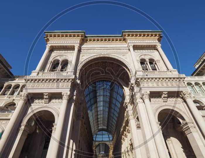Galleria Vittorio Emanuele Ii Arcade In Milan