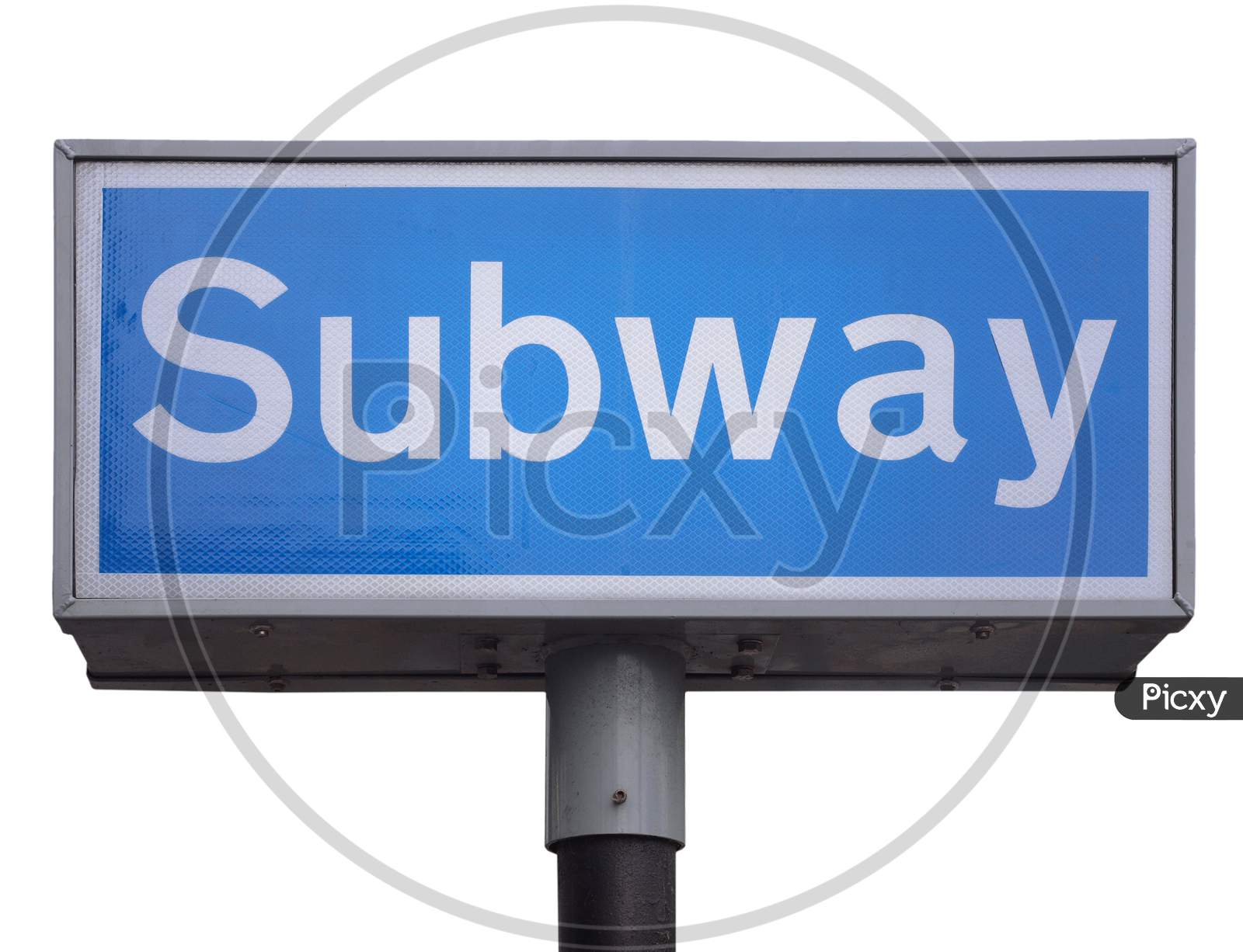 Subway Sign Isolated