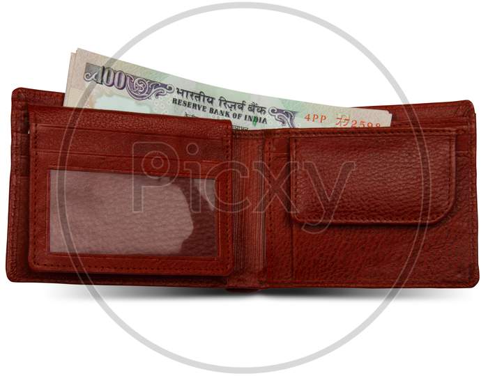 Indian Rupees And Wallet