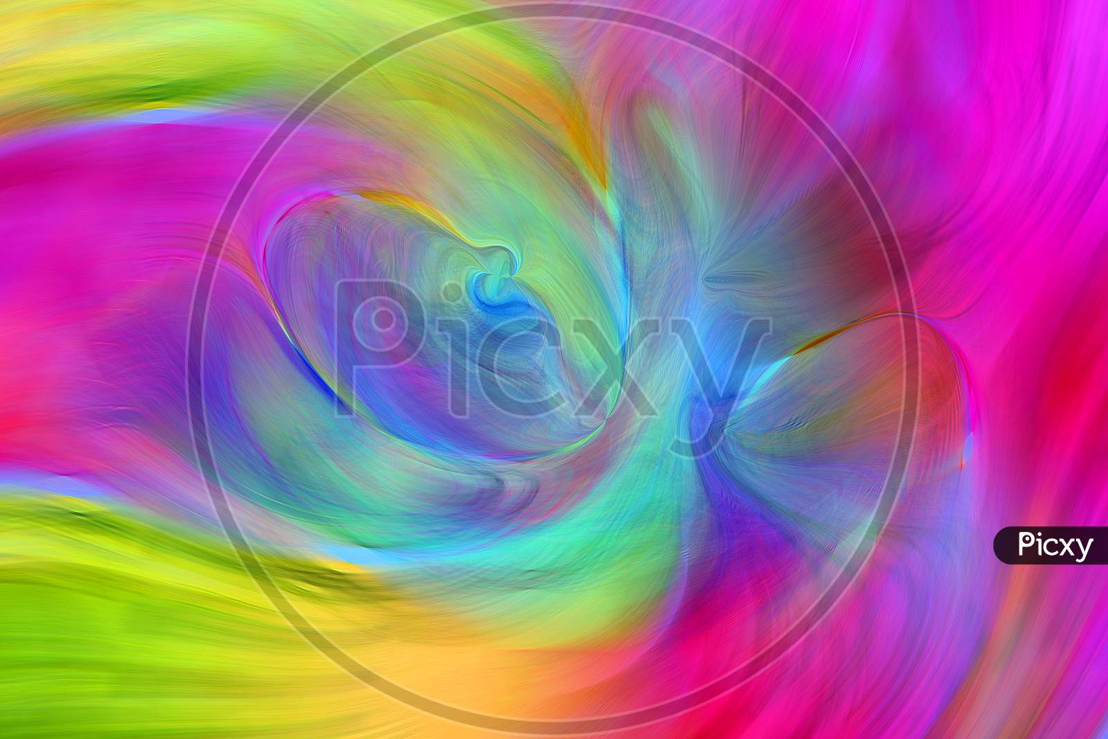 Abstract Vibrant Colored Wave Background