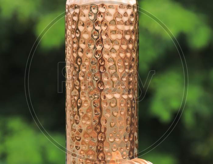 Hammered Copper Water Bottle For Good Health
