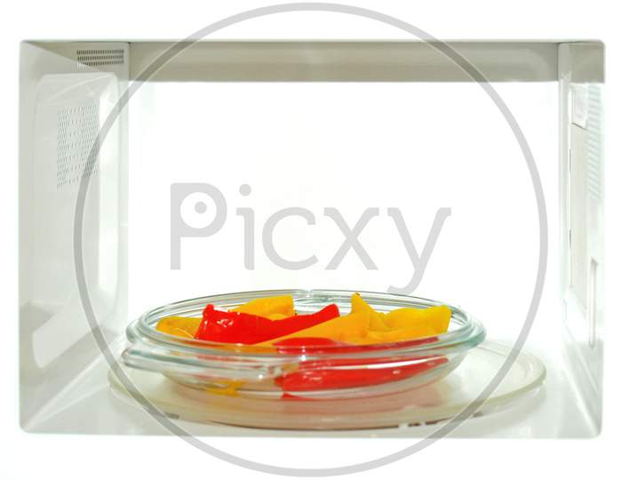 Microwave With Peppers
