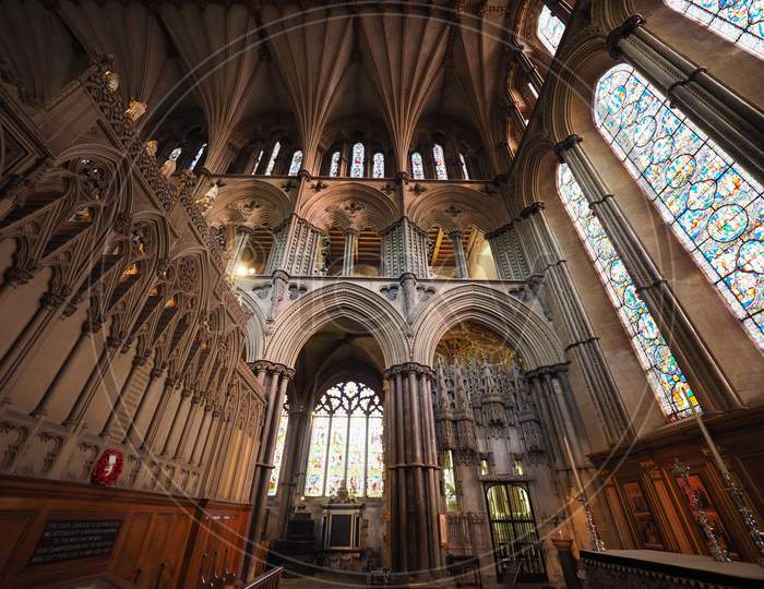 Ely, Uk - Circa October 2018: Ely Cathedral (Formerly Church Of St Etheldreda And St Peter And Church Of The Holy And Undivided Trinity) Interior