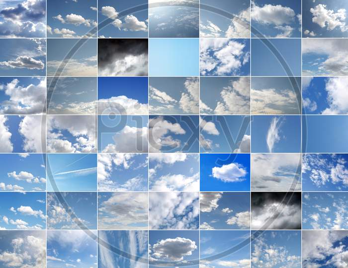 Blue Sky Collage