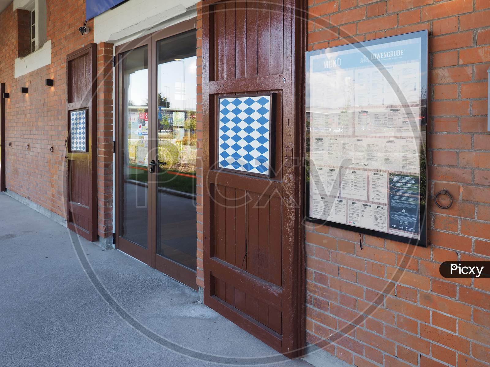 Nichelino, Italy - Circa April 2019: Loewengrube Bavarian Pub
