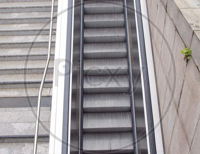 Subway Station Escalator Stairs