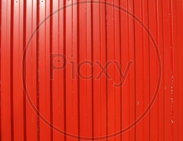 Red Corrugated Steel